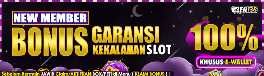 GARANSI KEKALAHAN 100% E-WALLET